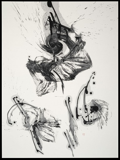Sogen Chiba, Spontaneous Symmetry Breaking
2017, Sumi ink and poster colors on paper